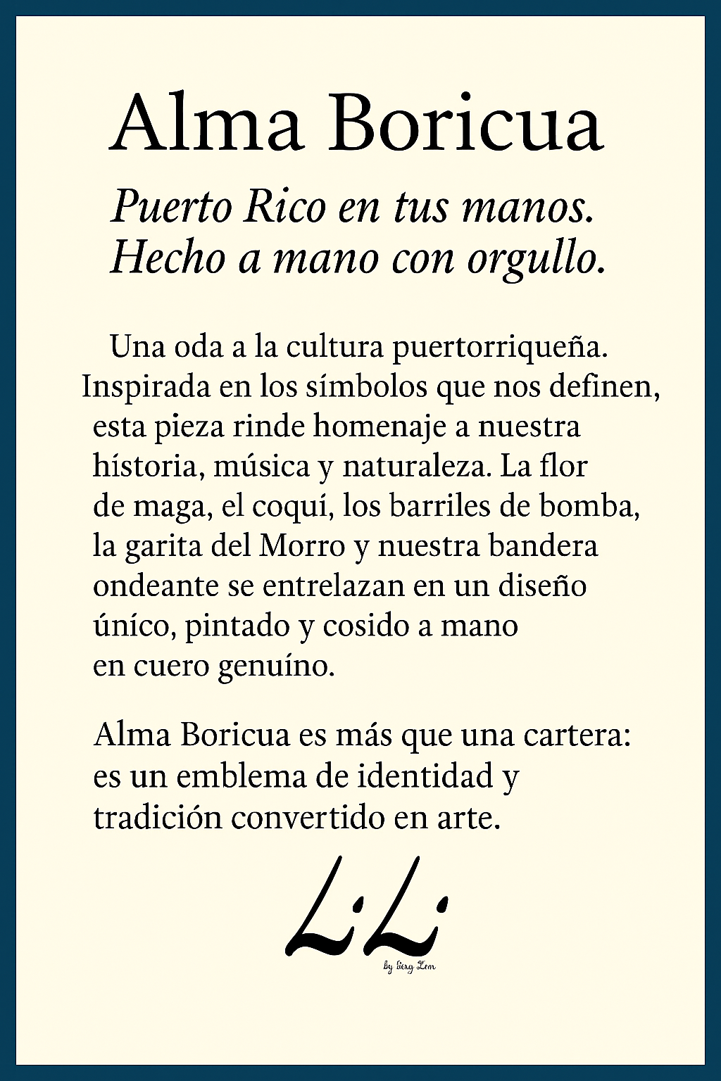Alma Boricua - Hand Painted Artisan Bag
