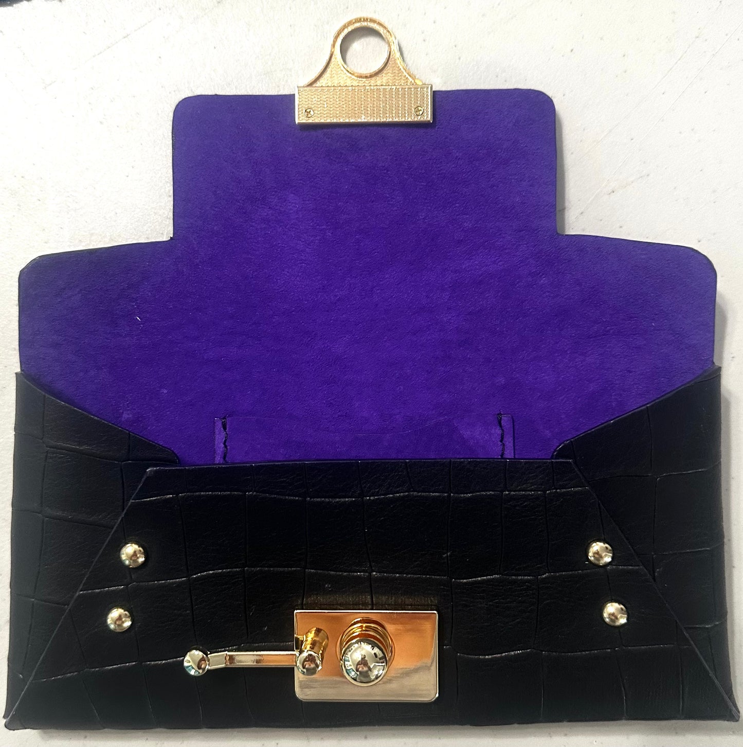 Noir Mosaic Clutch - Available by Request