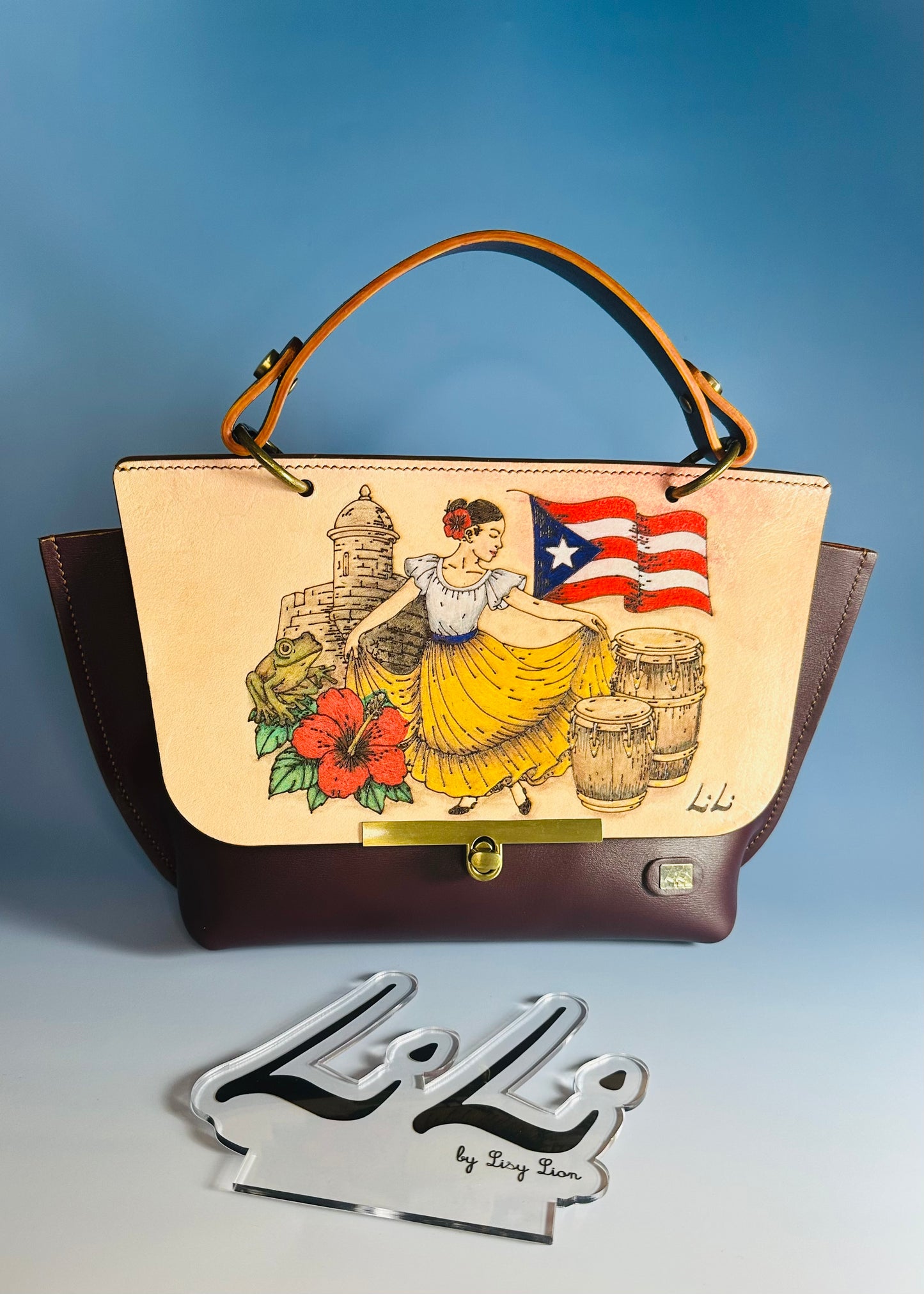 Alma Boricua - Hand Painted Artisan Bag