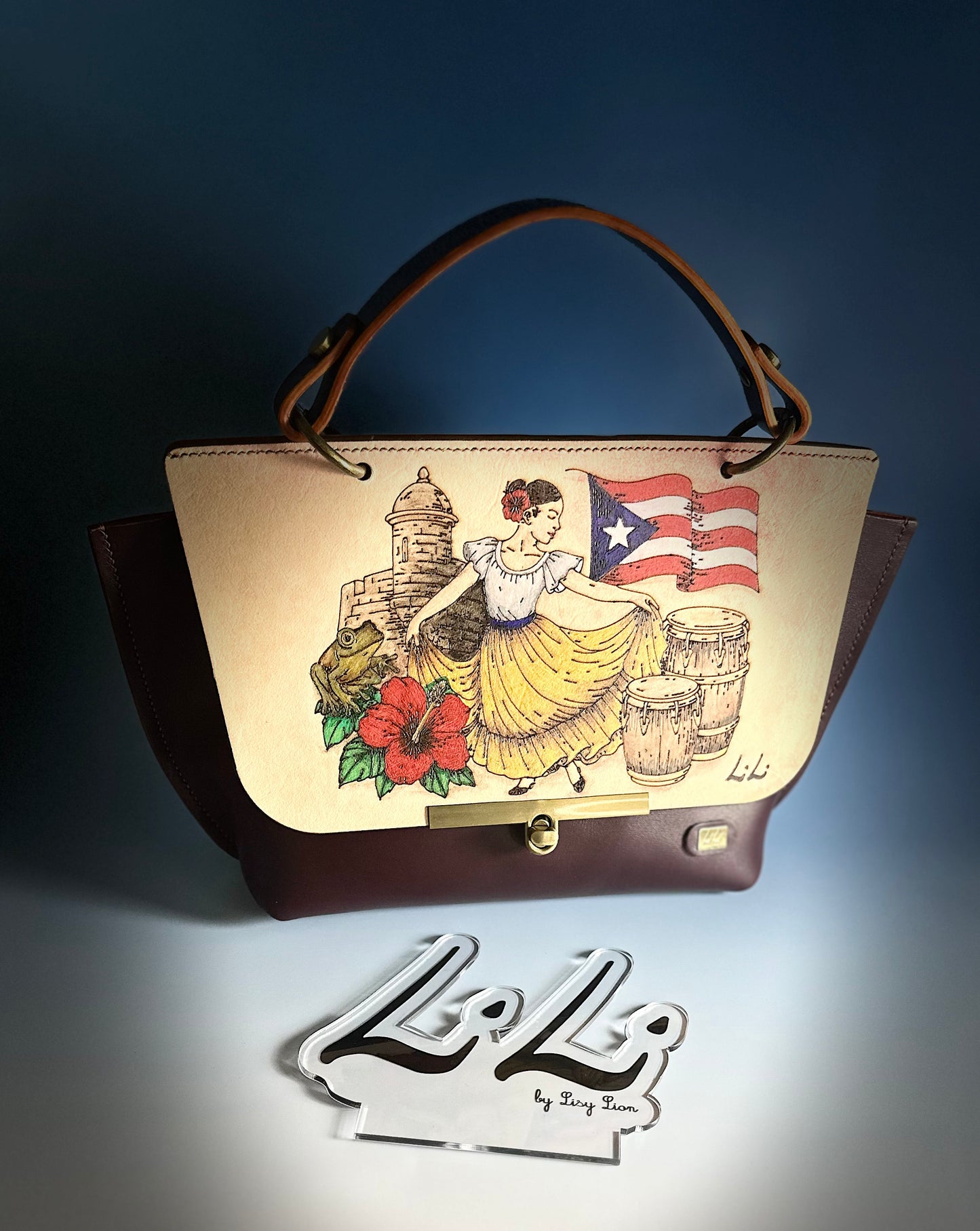 Alma Boricua - Hand Painted Artisan Bag