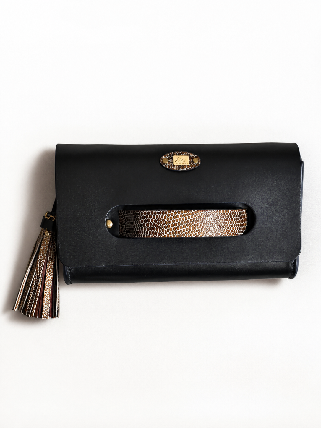 Noir Sculpté Clutch