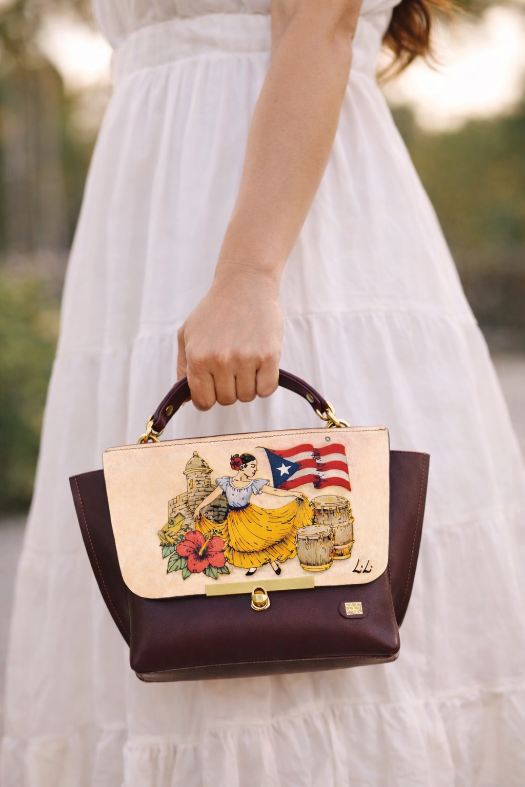 Alma Boricua - Hand Painted Artisan Bag