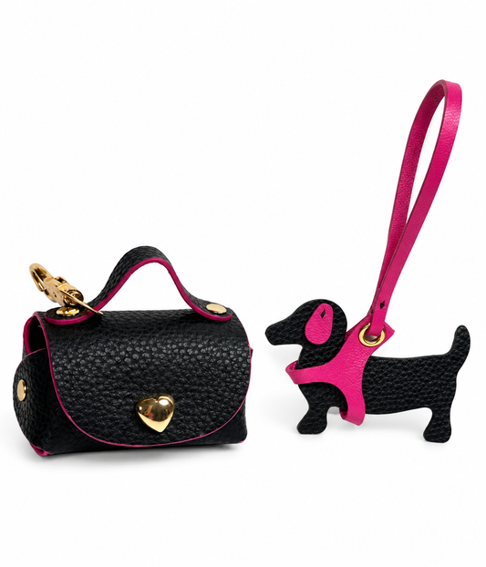 Puppy Noir Fuchsia – Matching Set – Available by Request